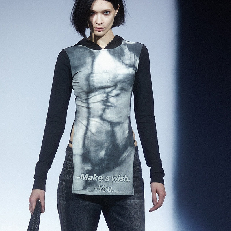 LYUOCHENG_Movie_Character_Printed_Patchwork_Hooded_Women&