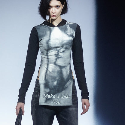 LYUOCHENG_Movie_Character_Printed_Patchwork_Hooded_Women&