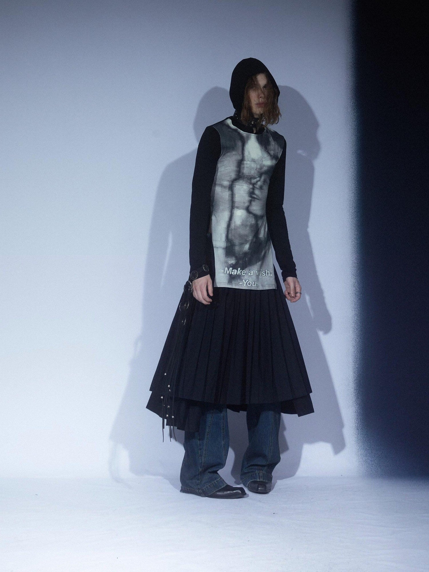 LYUOCHENG Movie Character Printed Patchwork Hooded Women&