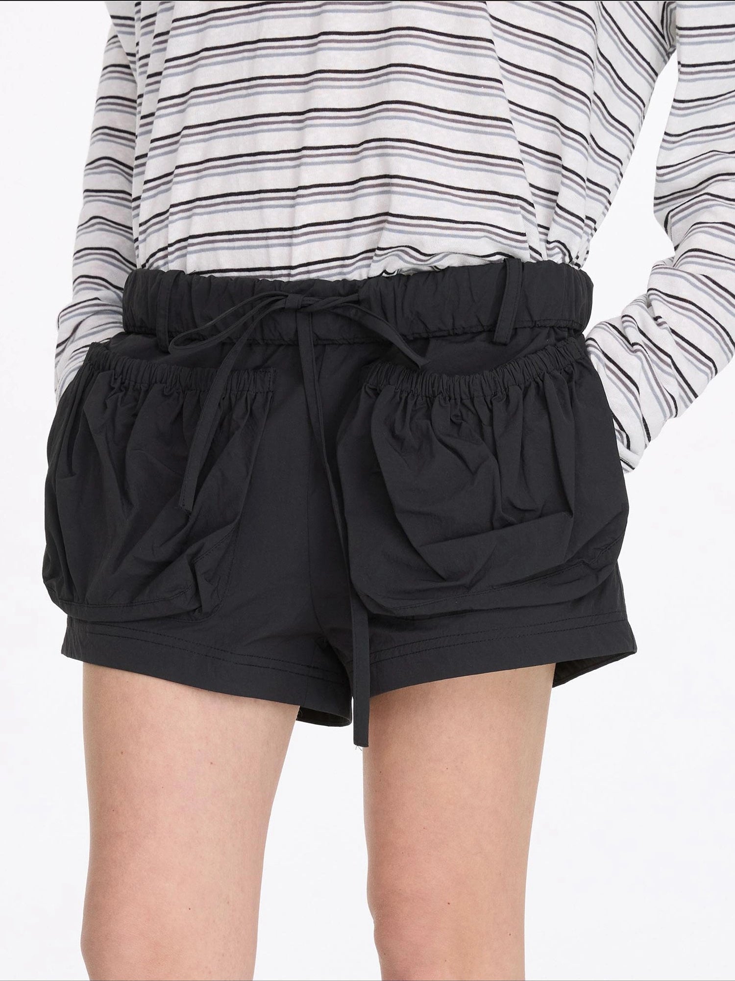 LYUOCHENG Nylon Drawstring Waist Casual Shorts