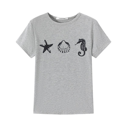 LYUOCHENG_Ocean_Creature_Print_Fitted_Tee_MISSTT