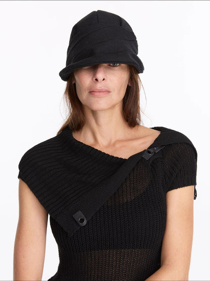 LYUOCHENG Oversized Collar Knit Top