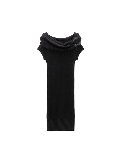 LYUOCHENG Oversized Collar Knit Top