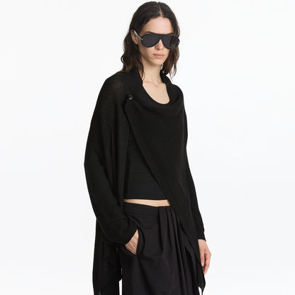 LYUOCHENG_Oversized_Draped_Collar_Wool_Blend_Cardigan_MISSTT