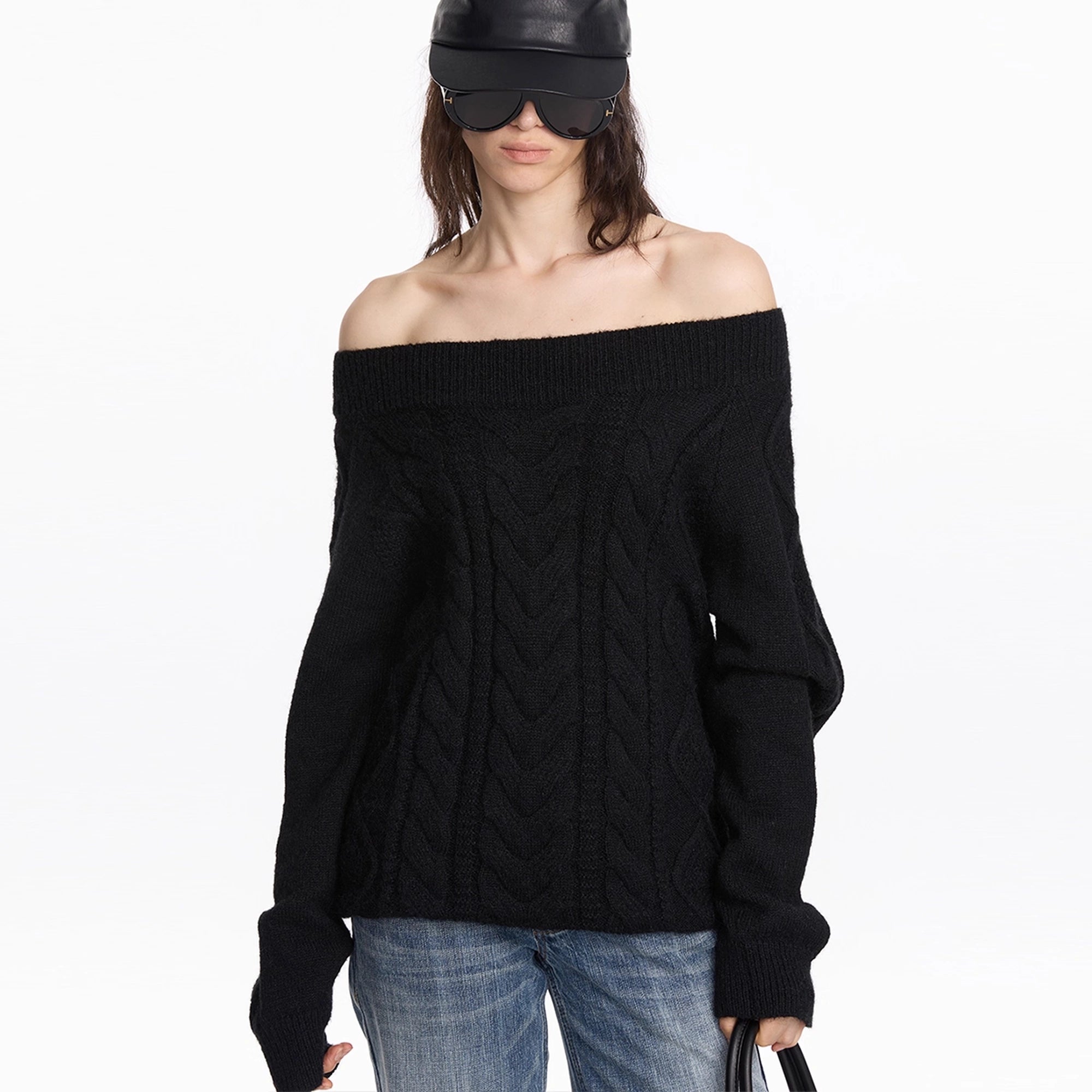 LYUOCHENG_Oversized_Off_Shoulder_Cable_Knit_Wool_Sweater_MISSTT
