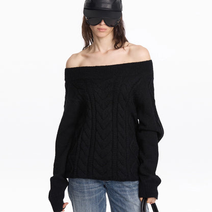 LYUOCHENG_Oversized_Off_Shoulder_Cable_Knit_Wool_Sweater_MISSTT