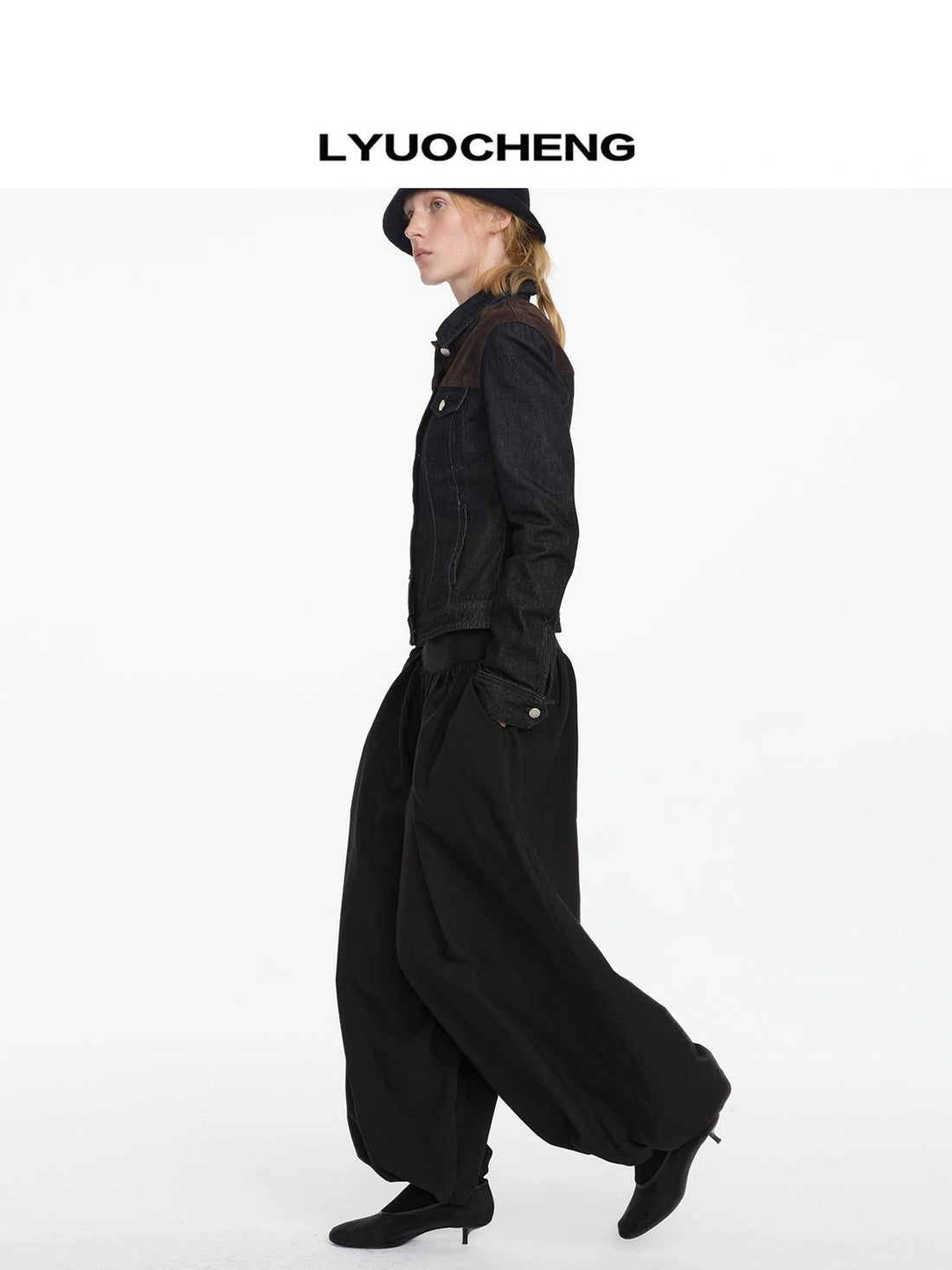 LYUOCHENG Pleated Balloon Pants