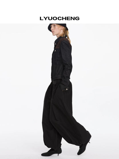 LYUOCHENG Pleated Balloon Pants