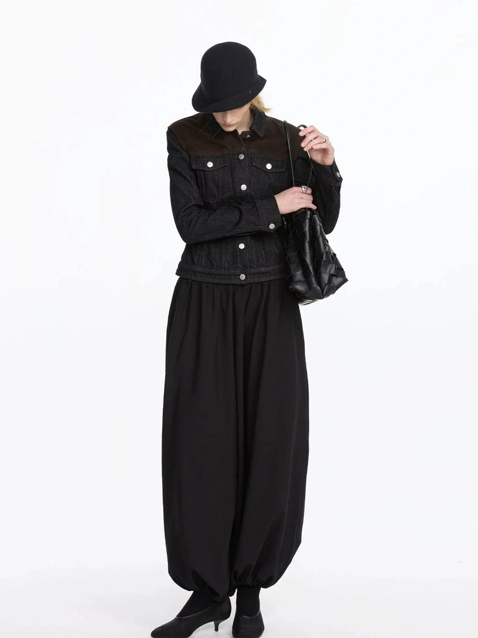 LYUOCHENG Pleated Balloon Pants