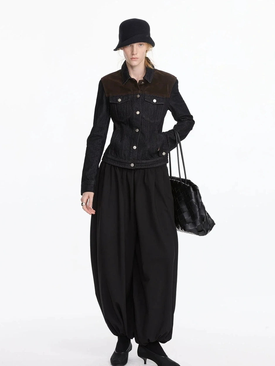 LYUOCHENG Pleated Balloon Pants