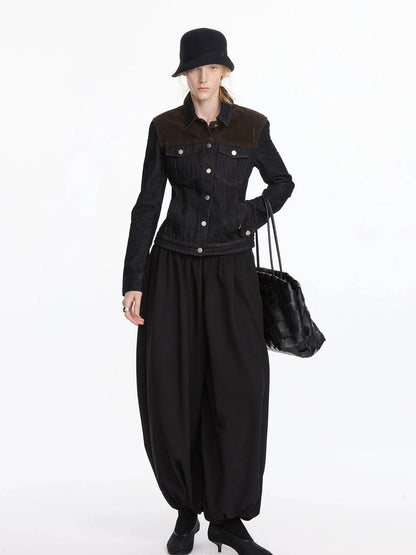 LYUOCHENG Pleated Balloon Pants
