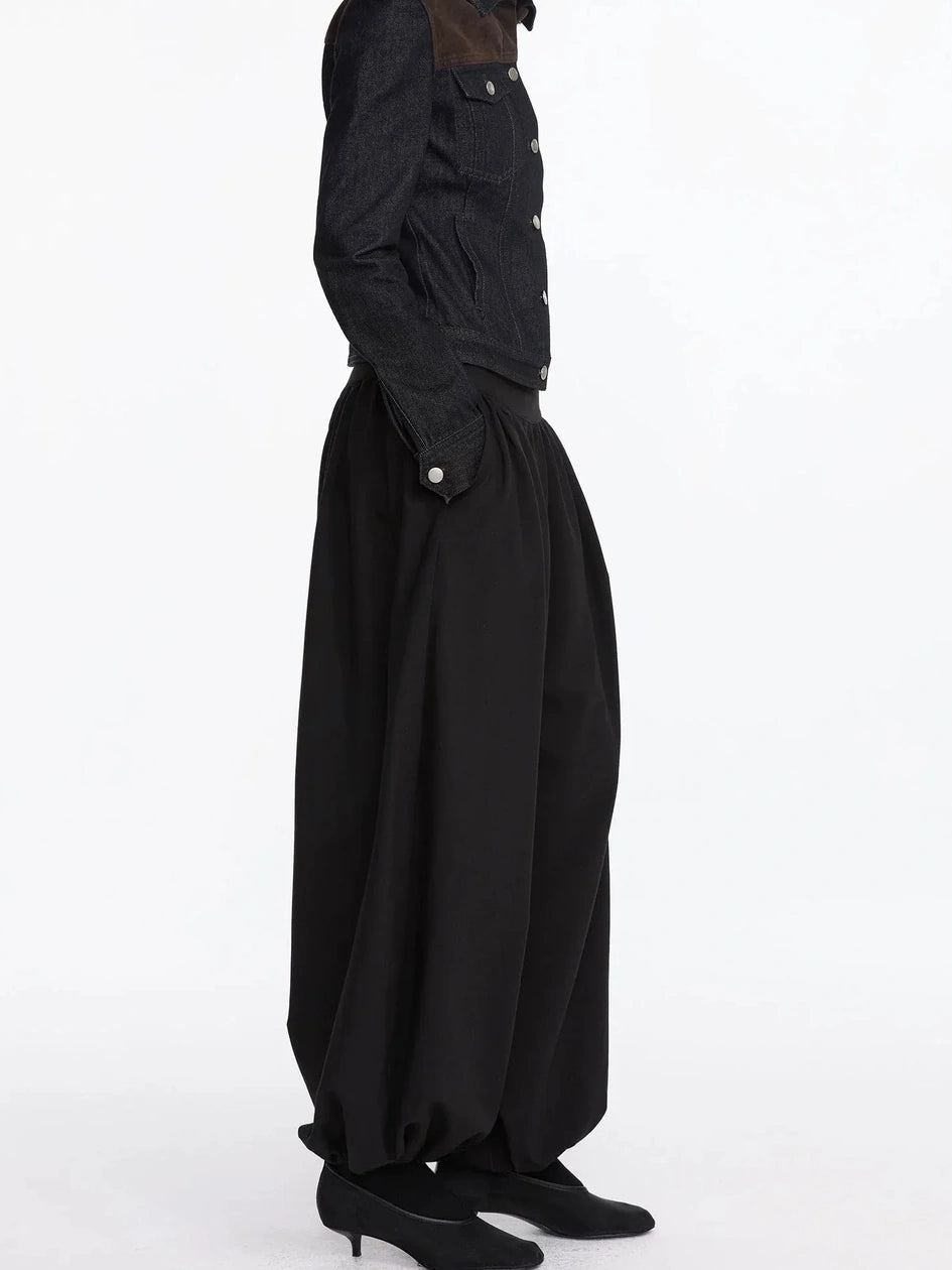 LYUOCHENG Pleated Balloon Pants