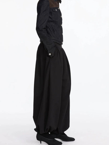 LYUOCHENG Pleated Balloon Pants