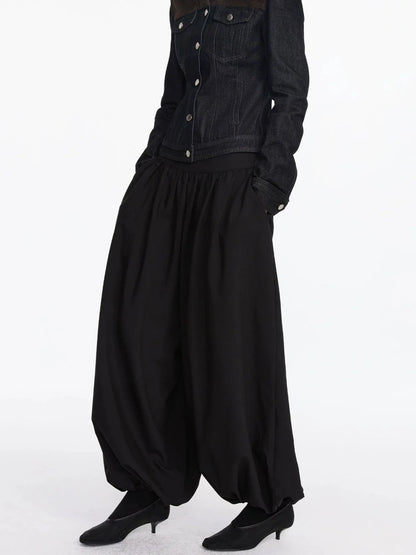 LYUOCHENG Pleated Balloon Pants