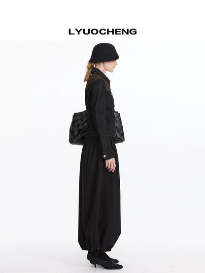 LYUOCHENG Pleated Balloon Pants
