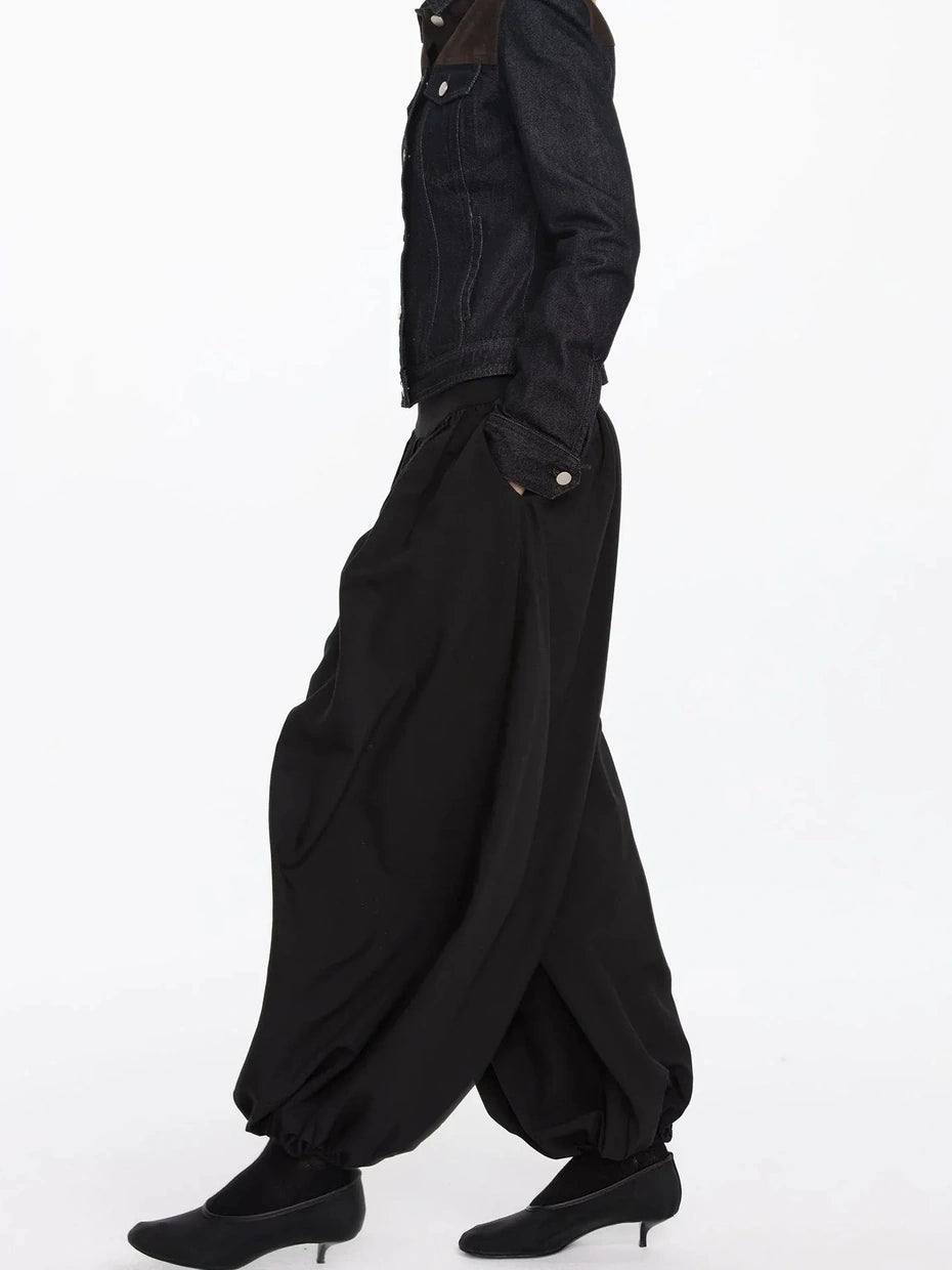 LYUOCHENG Pleated Balloon Pants