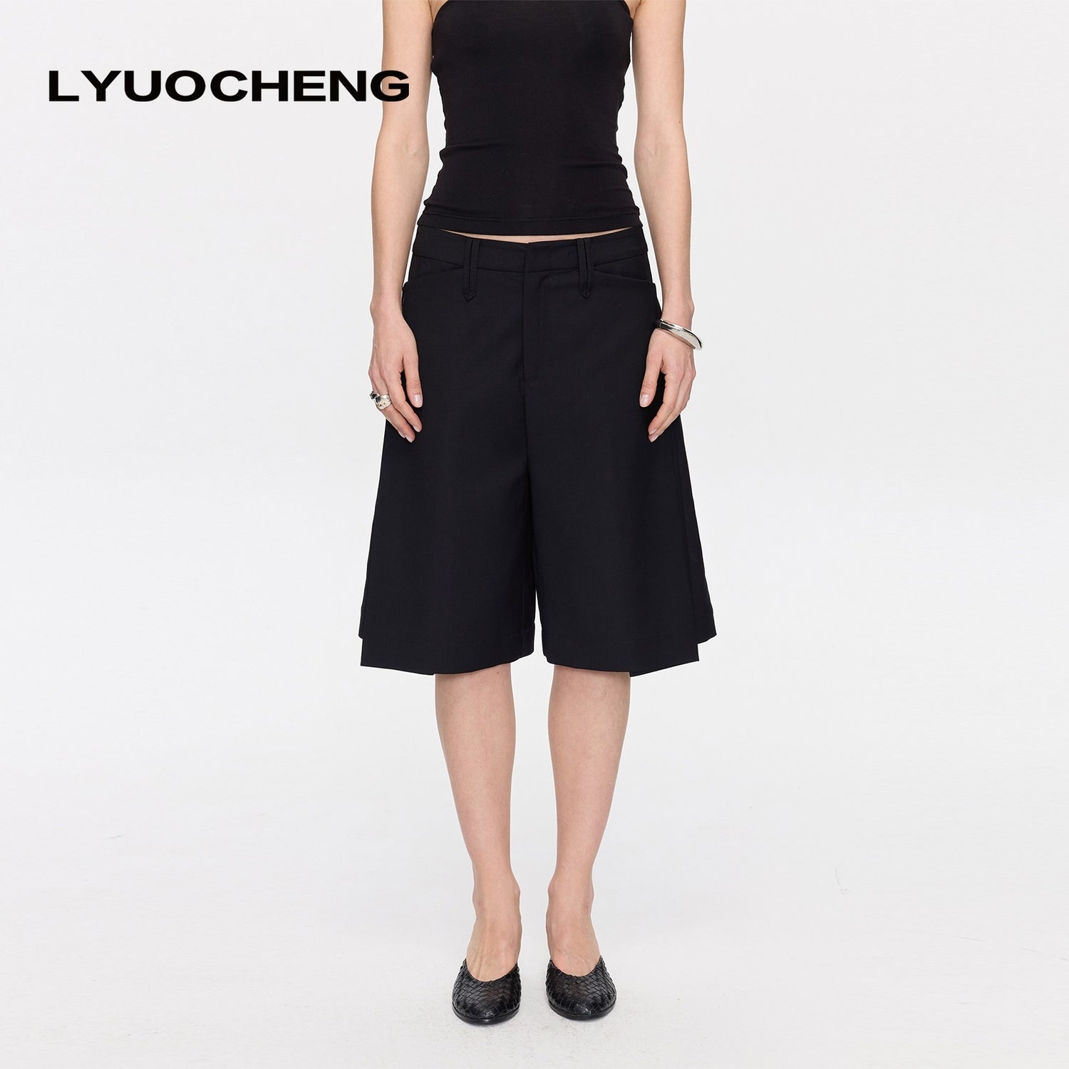 LYUOCHENG_Pleated_Minimalist_Relaxed_Mid_Rise_Women&