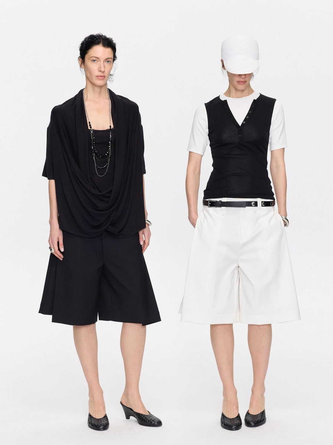 LYUOCHENG Pleated Minimalist Relaxed Mid Rise Women&