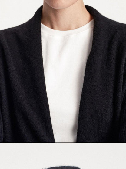 LYUOCHENG Pleated Round Crown Solid Color Wool Blend Warm Women&