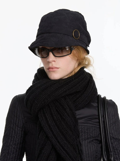 LYUOCHENG Quilted Cotton Short Brimmed Cap