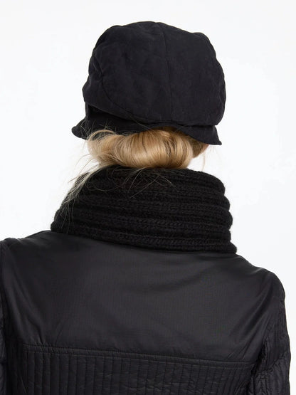 LYUOCHENG Quilted Cotton Short Brimmed Cap