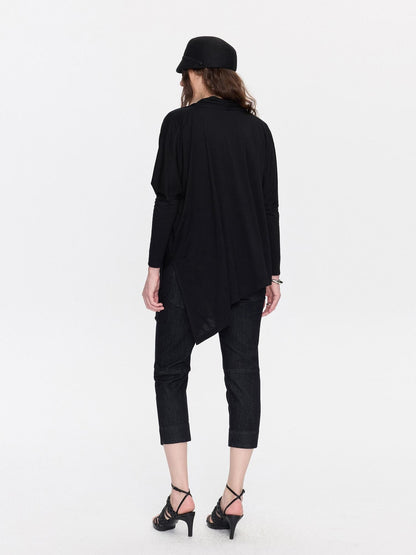 LYUOCHENG Raw Denim Slim Tapered Stretch Zip Fly Women&