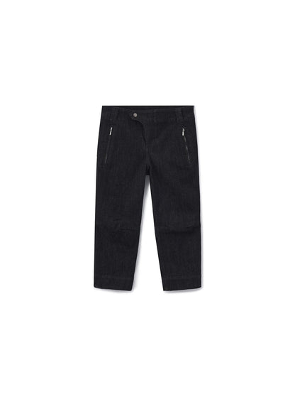 LYUOCHENG Raw Denim Slim Tapered Stretch Zip Fly Women&