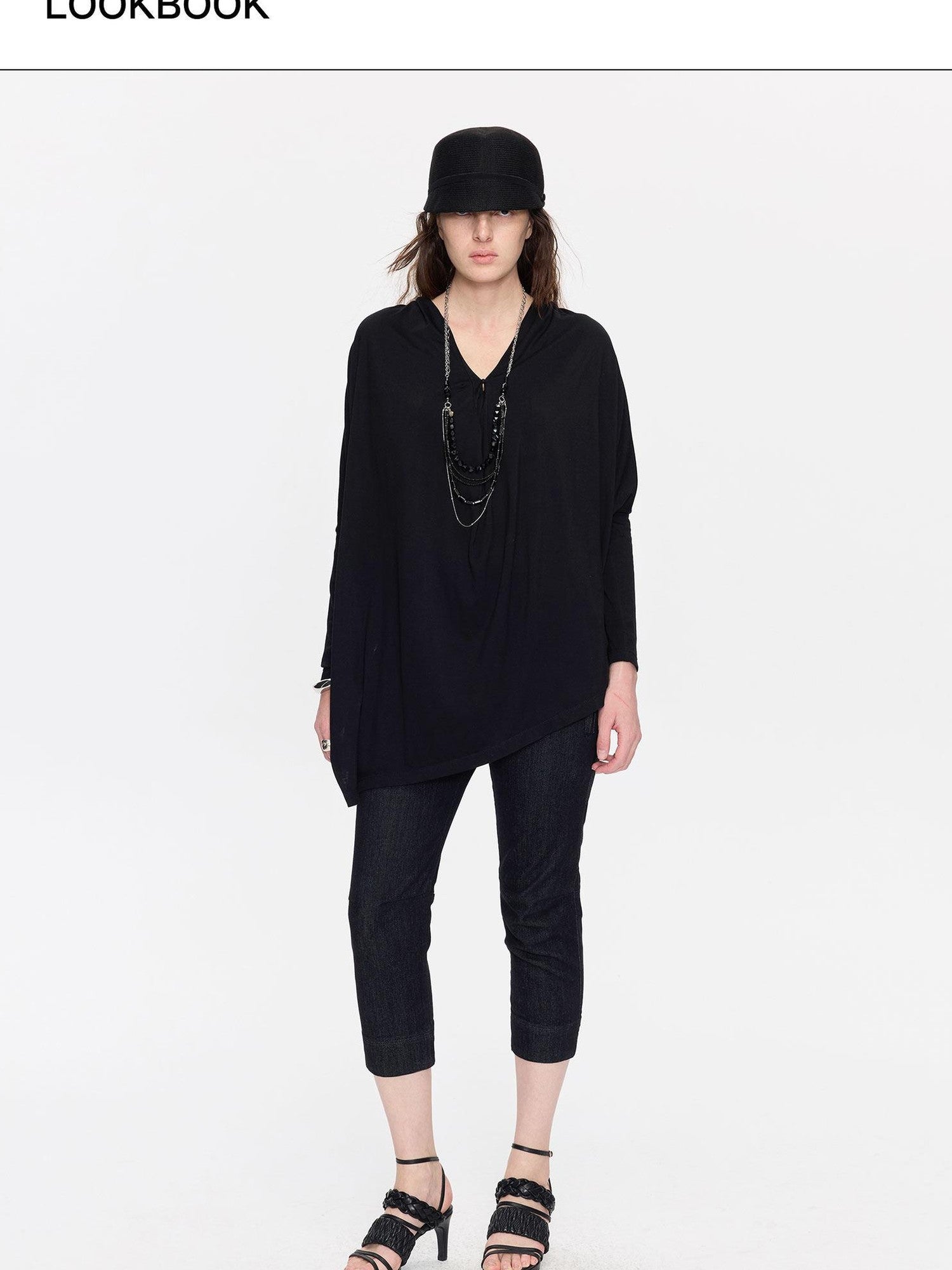 LYUOCHENG Raw Denim Slim Tapered Stretch Zip Fly Women&
