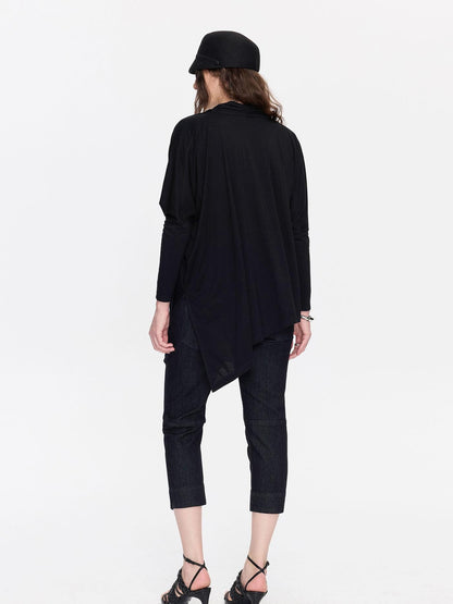 LYUOCHENG Raw Denim Slim Tapered Stretch Zip Fly Women&
