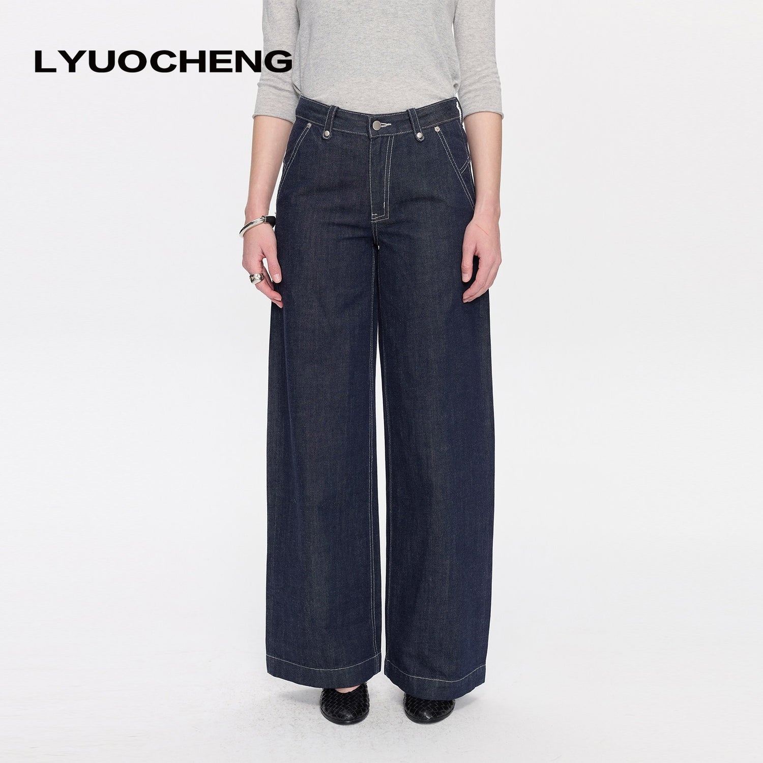 LYUOCHENG_Red_Selvedge_Button_Fly_Low_Rise_Durable_Women&