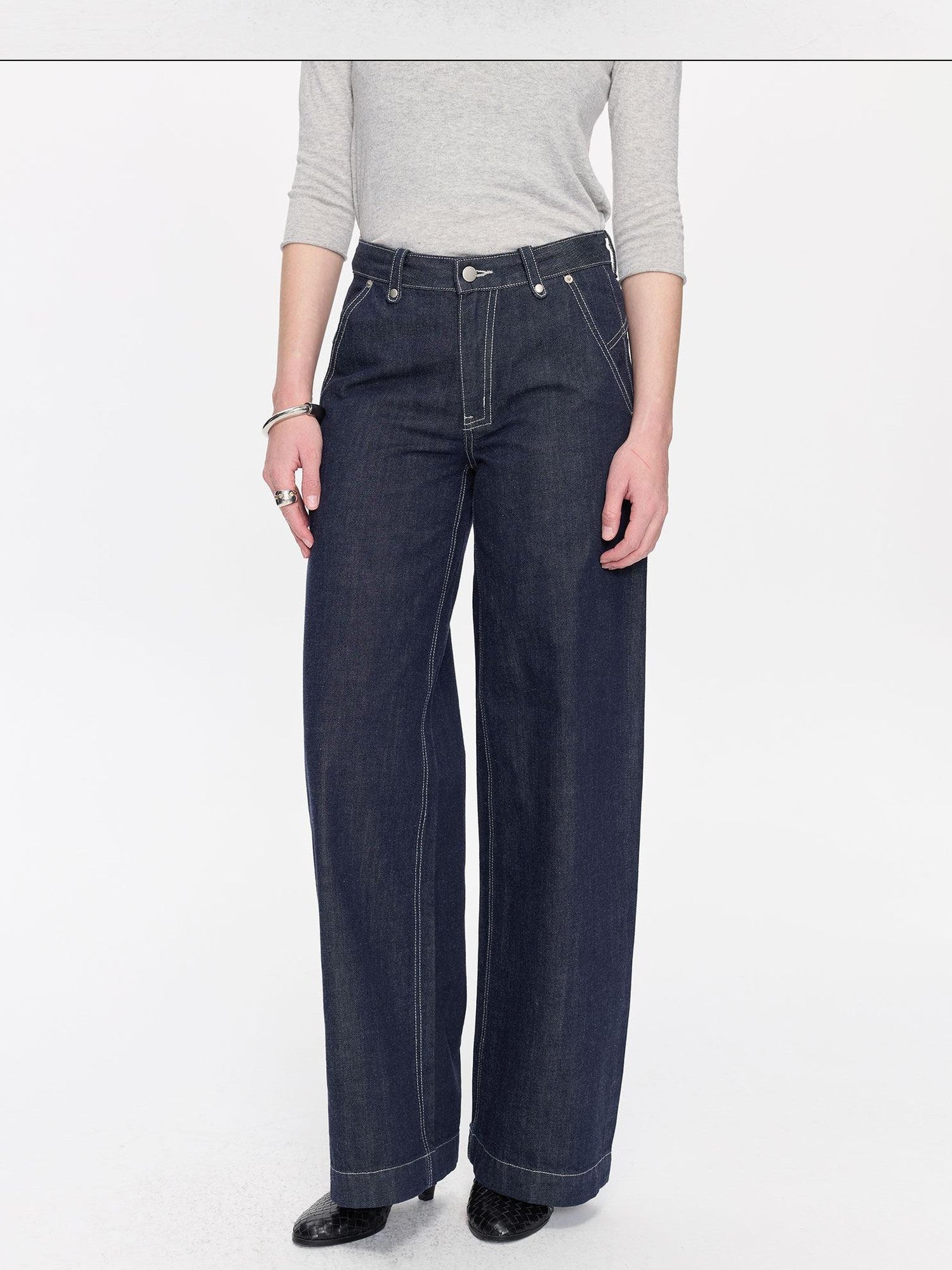 LYUOCHENG Red Selvedge Button Fly Low Rise Durable Women&