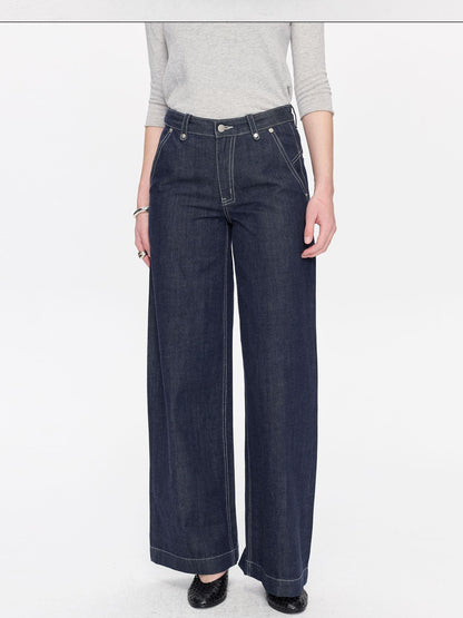 LYUOCHENG Red Selvedge Button Fly Low Rise Durable Women&
