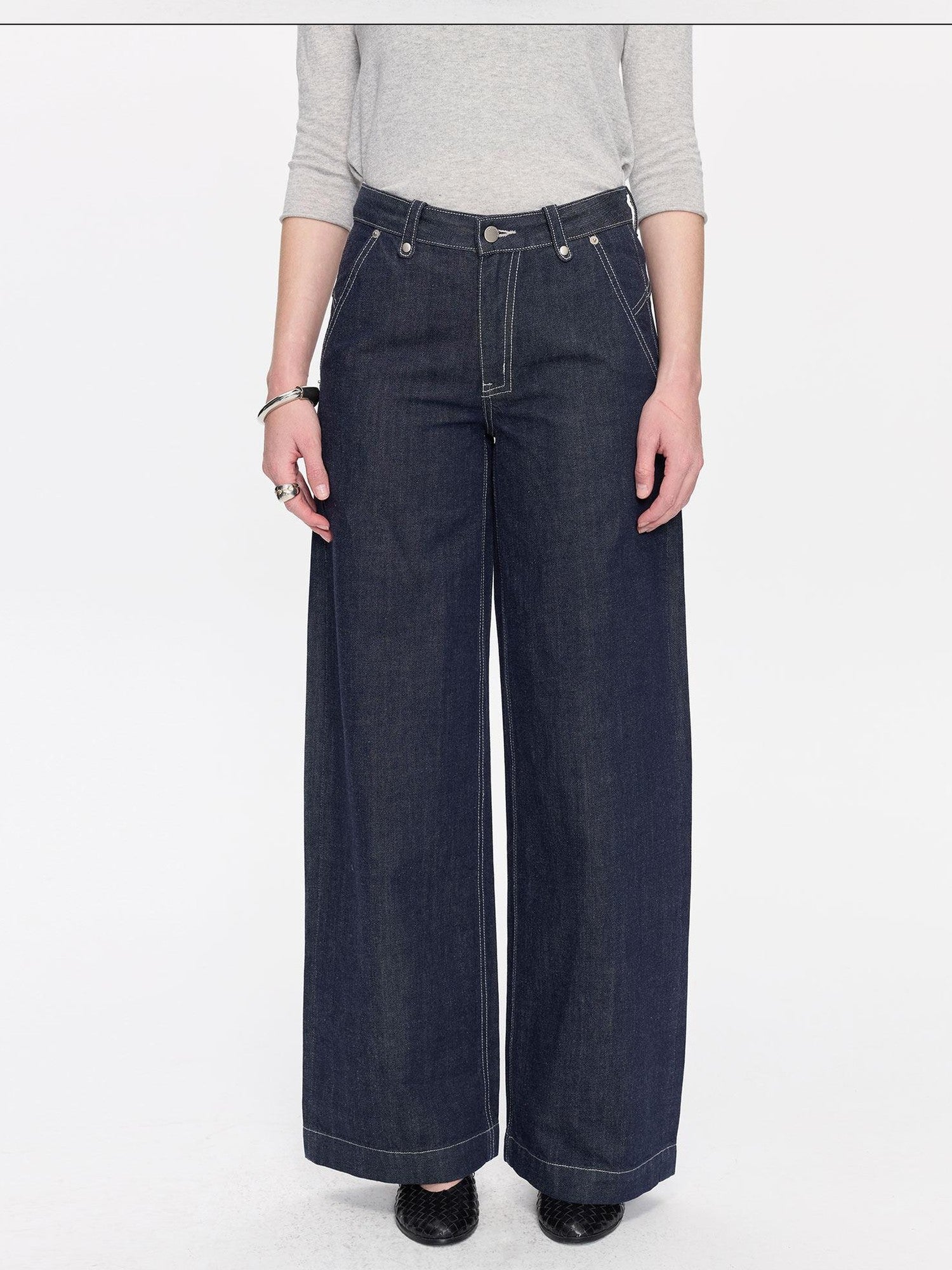 LYUOCHENG Red Selvedge Button Fly Low Rise Durable Women&