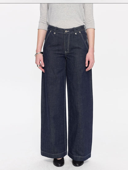 LYUOCHENG Red Selvedge Button Fly Low Rise Durable Women&