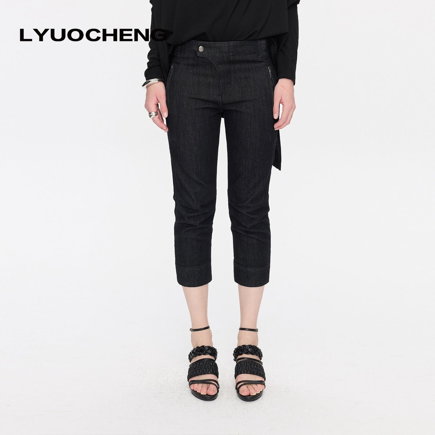 LYUOCHENG_Resort_Lace_Up_Roman_Thin_Heel_Women&