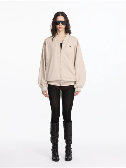 LYUOCHENG Reversible Plaid Bomber Jacket