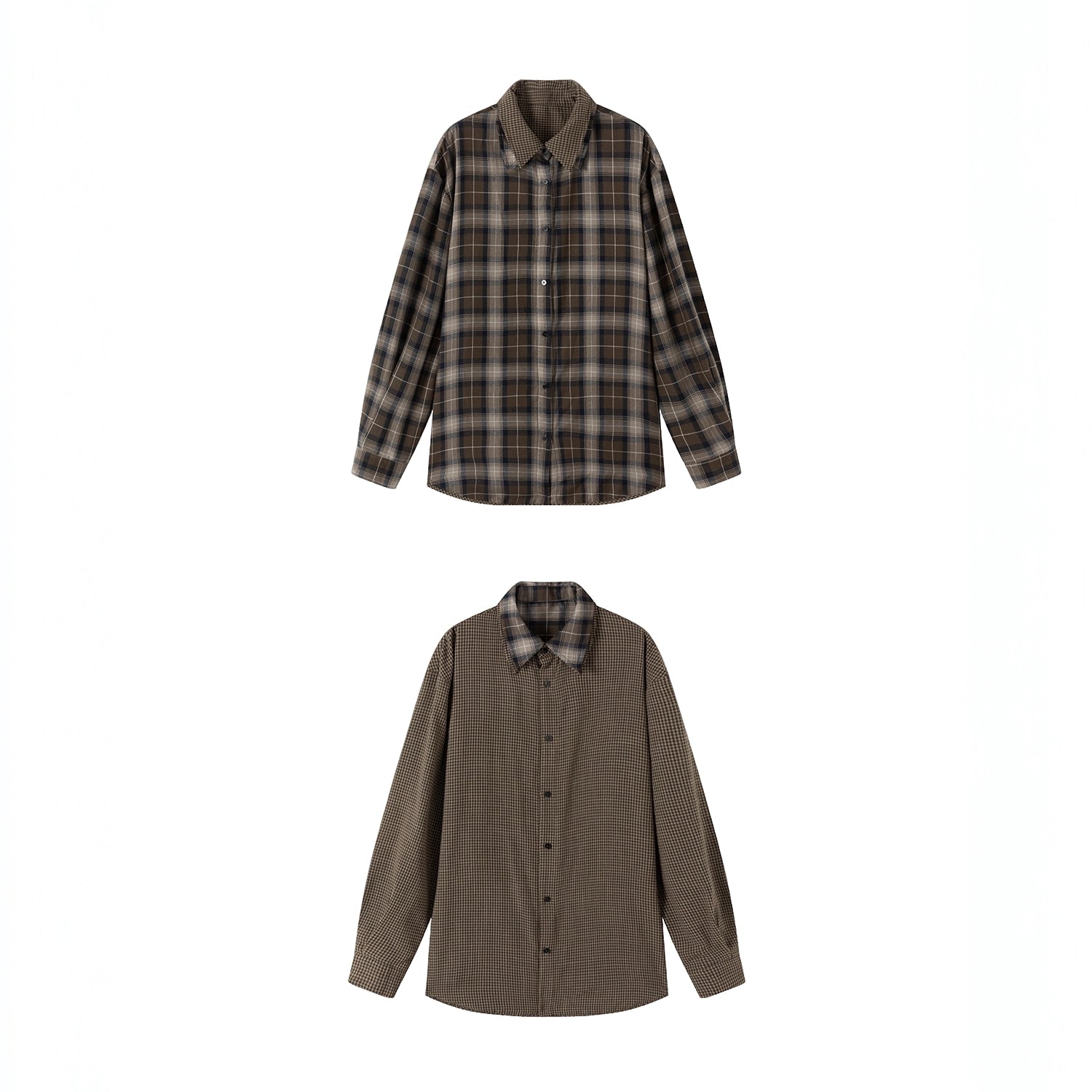 LYUOCHENG_Reversible_Plaid_Shirt_With_Dual_Pattern_MISSTT