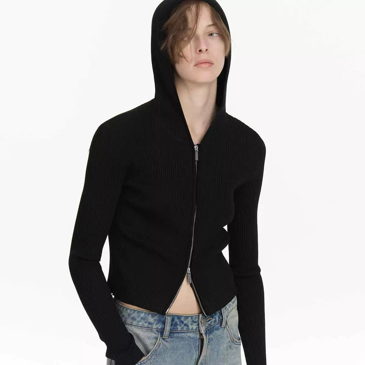 LYUOCHENG_Ribbed_Knit_Zip_Hoodie_MISSTT