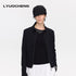 LYUOCHENG_Ribbed_Splice_Minimalist_Zipper_Cropped_Women&