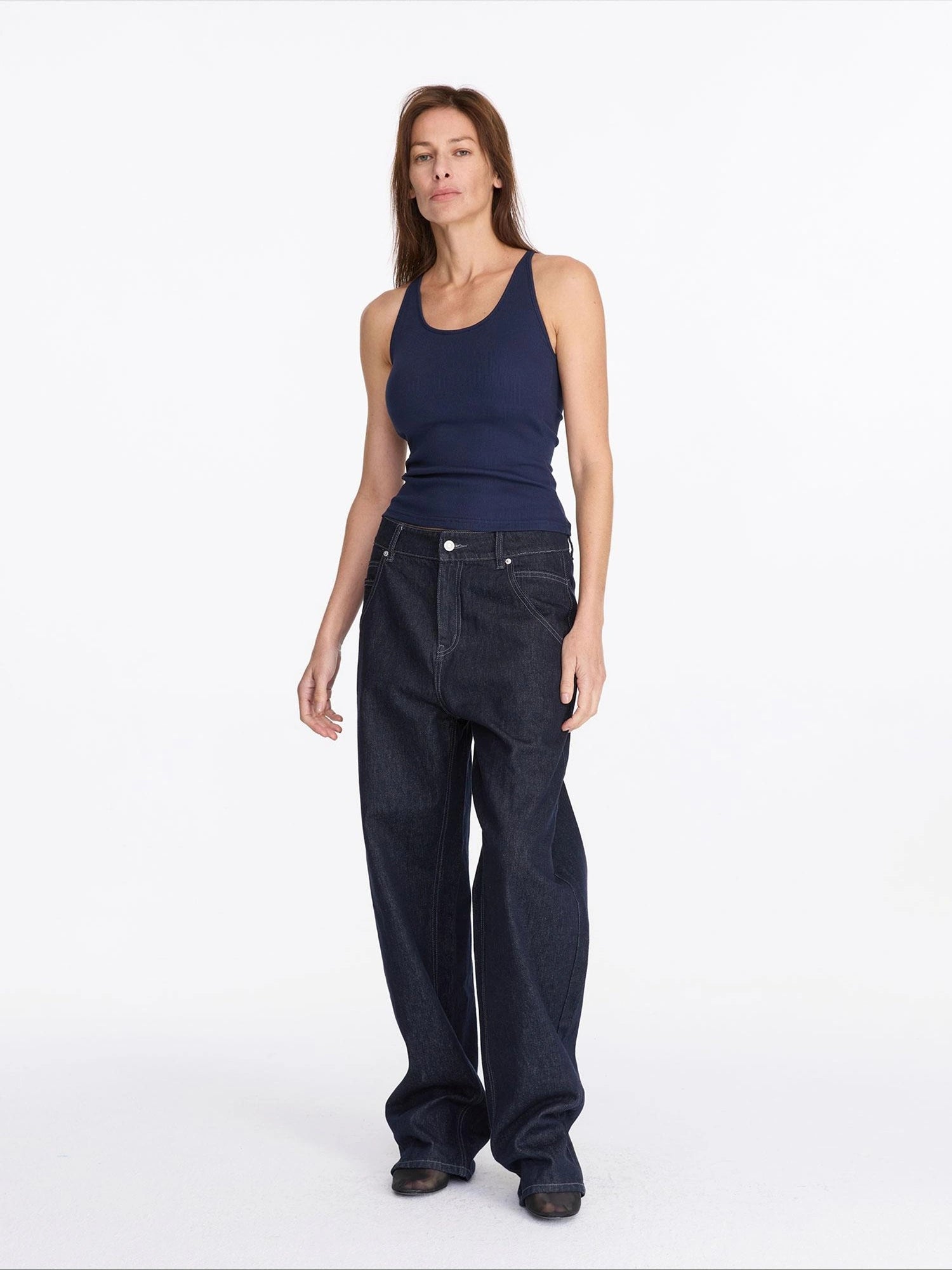 LYUOCHENG Ribbed Tank Top With Built In Bra