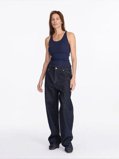 LYUOCHENG Ribbed Tank Top With Built In Bra