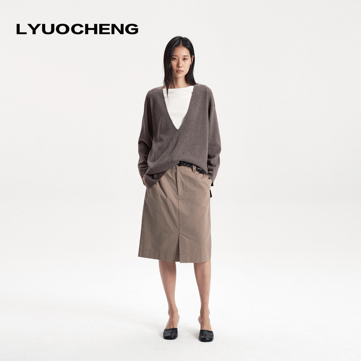 LYUOCHENG_Sand_Wash_Front_Slit_Straight_Lyocell_Cotton_Women&