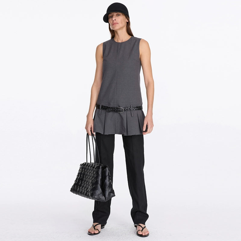 LYUOCHENG_Sleeveless_Pleated_Blazer_Dress_MISSTT
