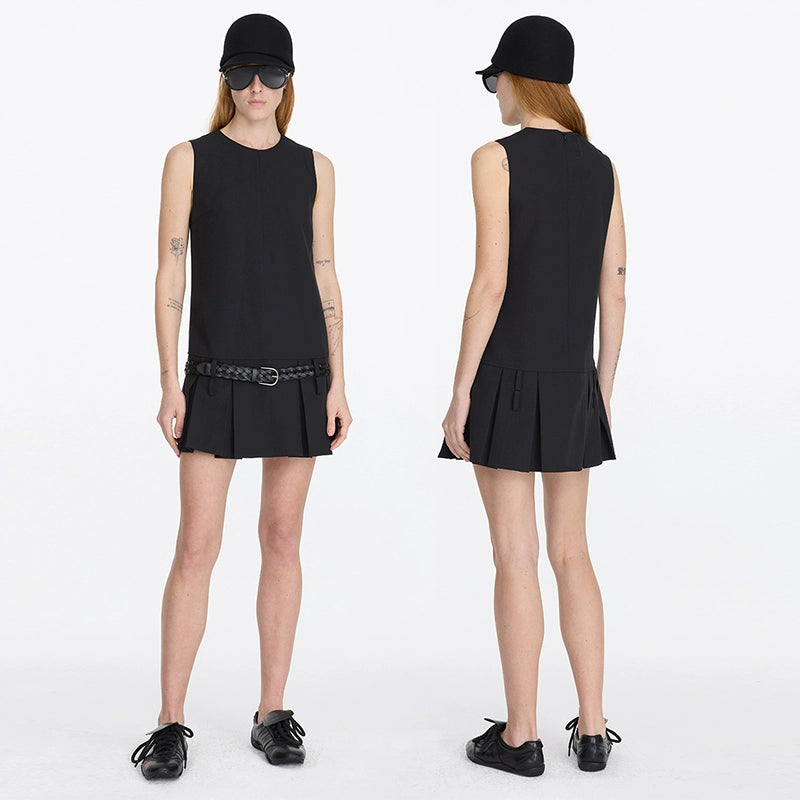 LYUOCHENG_Sleeveless_Pleated_Blazer_Dress_MISSTT
