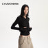 LYUOCHENG_Slim_Fit_Solid_Fleece_Lined_Women&