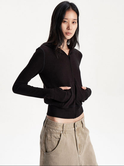 LYUOCHENG Slim Fit Solid Fleece Lined Women&
