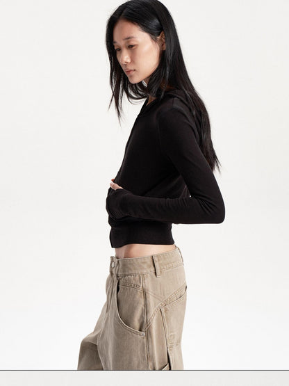 LYUOCHENG Slim Fit Solid Fleece Lined Women&