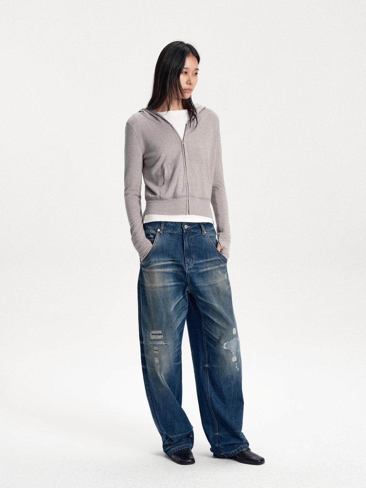 LYUOCHENG Slim Fit Solid Fleece Lined Women&