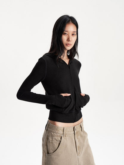 LYUOCHENG Slim Fit Solid Fleece Lined Women&
