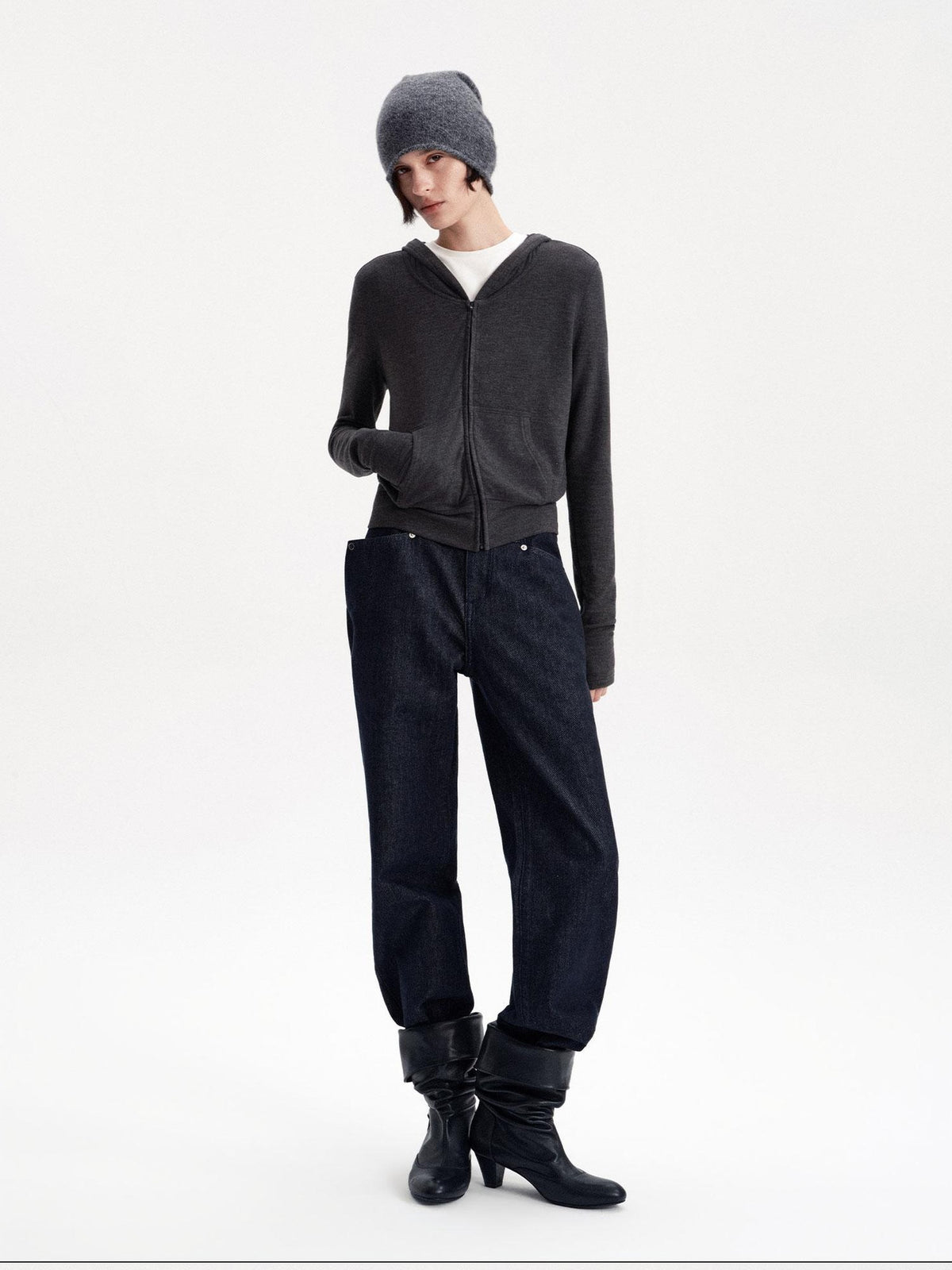 LYUOCHENG Slim Fit Solid Fleece Lined Women&